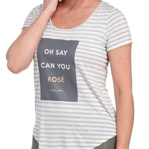 3/$70 item! Betsey Johnson Oh Say Can You Rose Tee